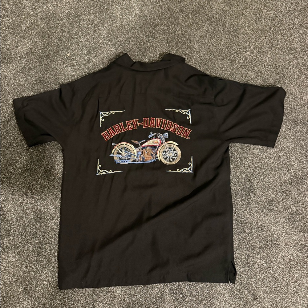 Tommy Bahama Black Silk Shirt